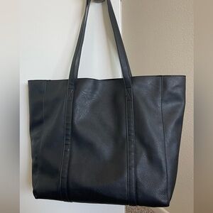 Vegan leather tote